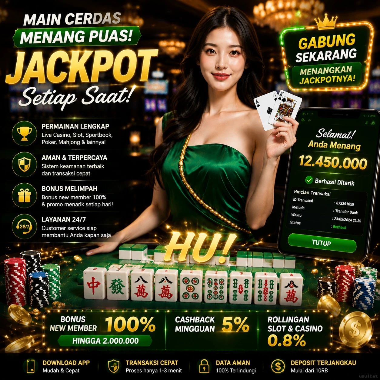 Ikon aplikasi usulbet resmi